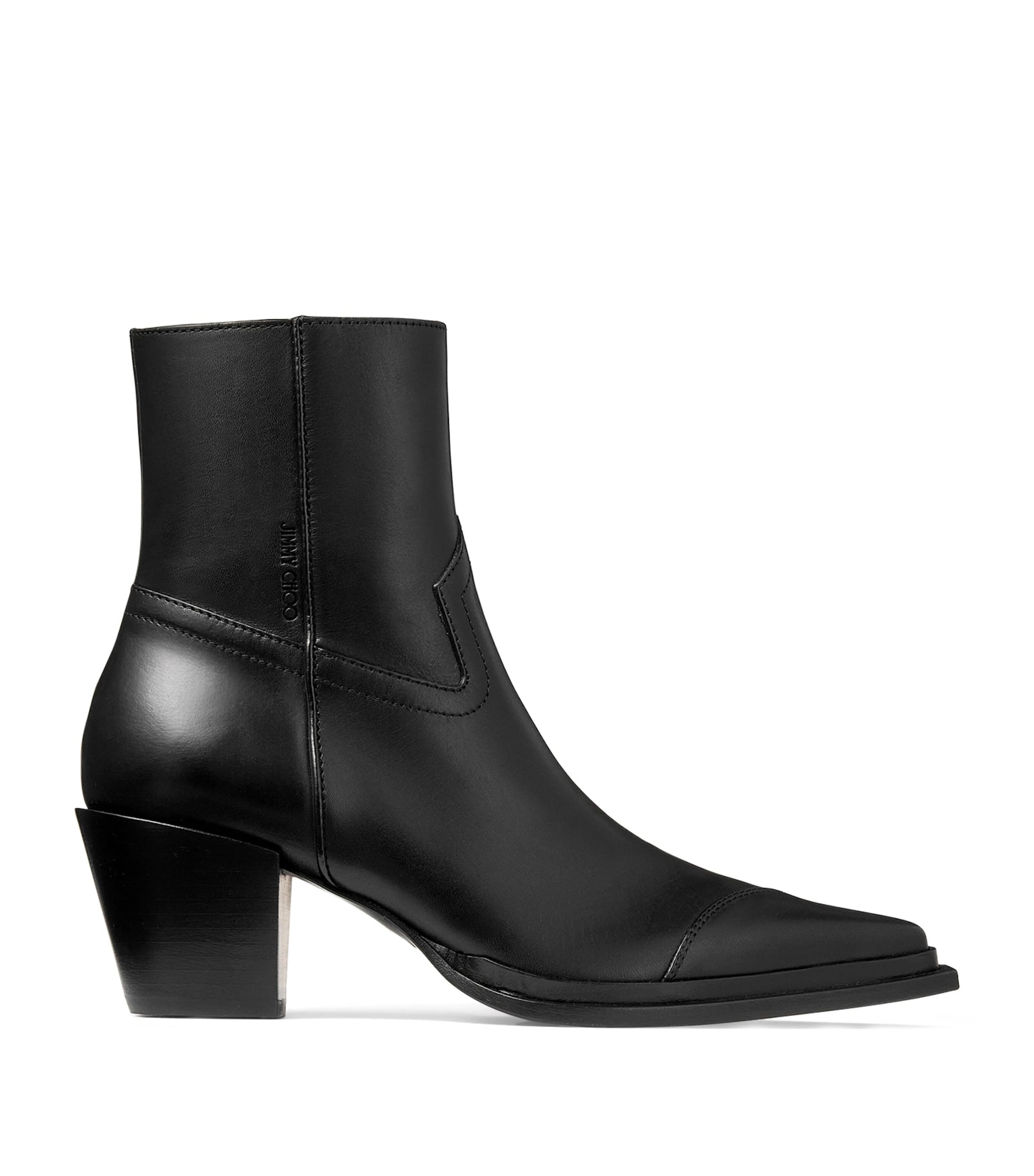 Black Cece 60 Leather Ankle Boots