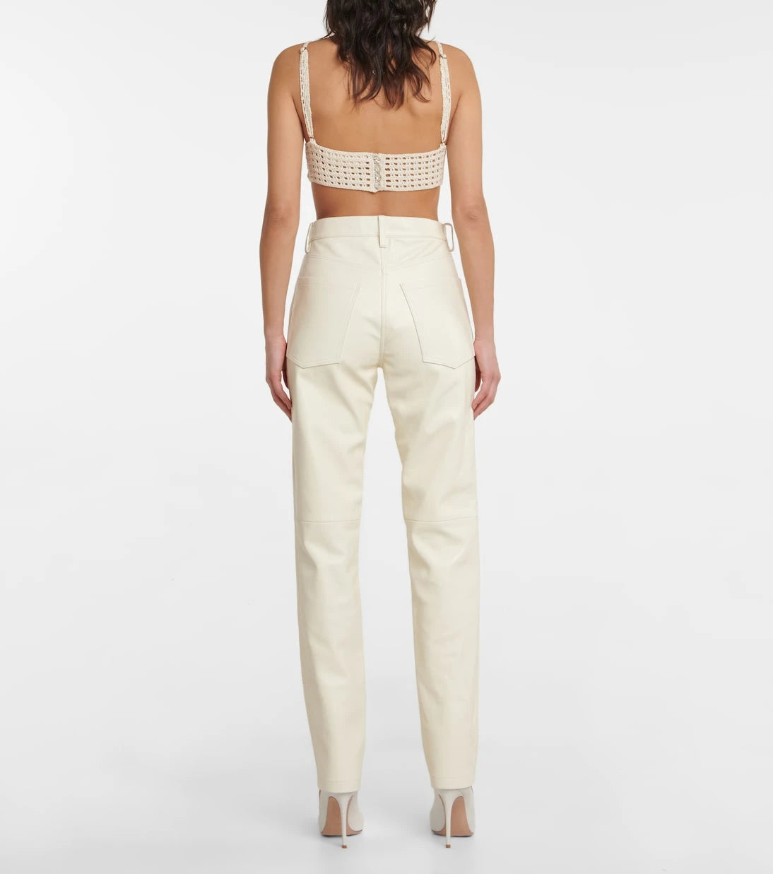 Magda Butrym - High-rise straight leather pants