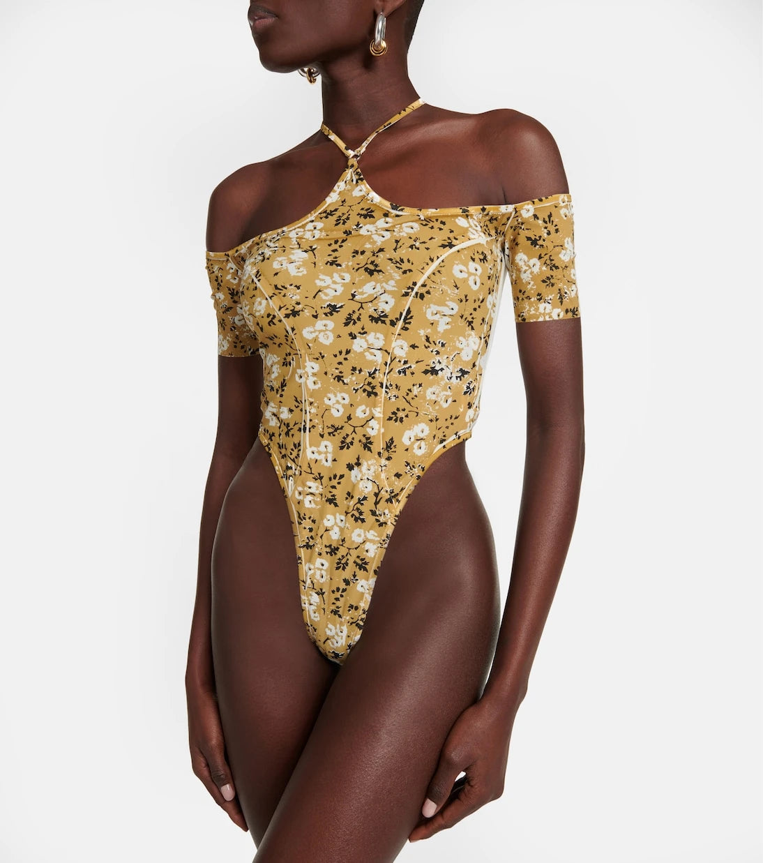 KNWLS - Printed halterneck bodysuit