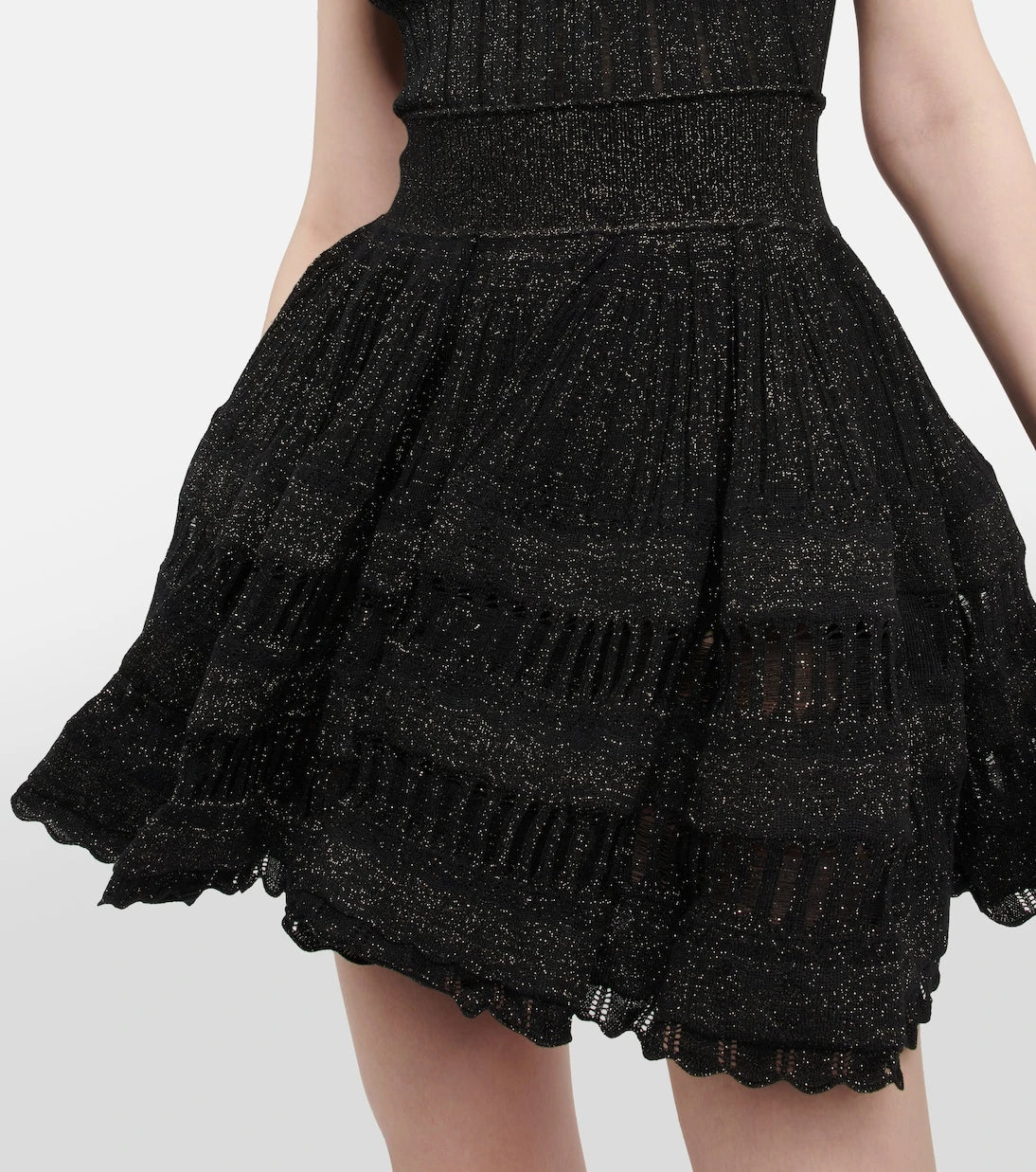 Alaïa - Crinoline wool-blend minidress