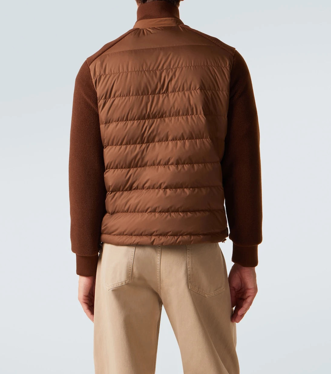 Moncler - Down-paneled teddy cardigan