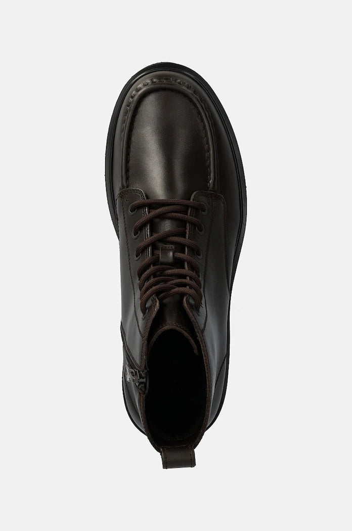 Кожени обувки Calvin Klein Jeans EVA BOOT MID LACEUP UNFORM DRESS