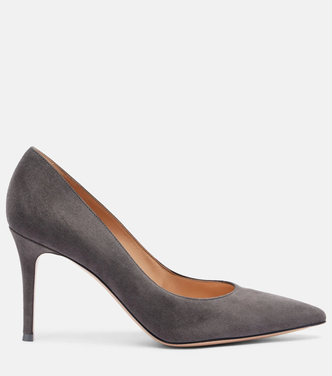 Gianvito Rossi - حذاء Gianvito 85 بكعب عالٍ من الشمواه