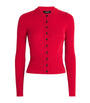 ME+EM Red Cashmere Slim-Fit Cardigan