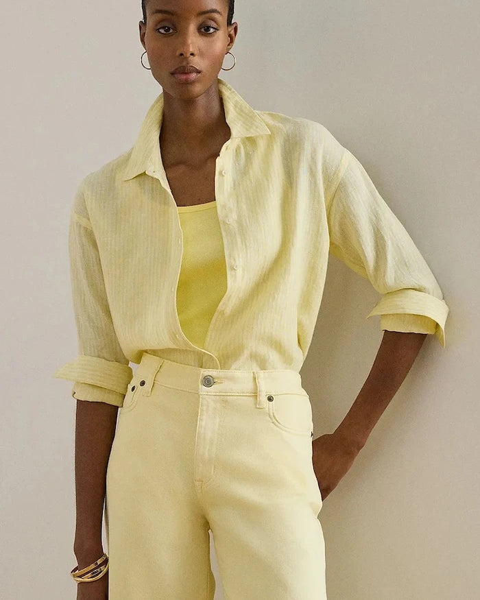 Lauren Ralph Lauren kadın keten gömlek