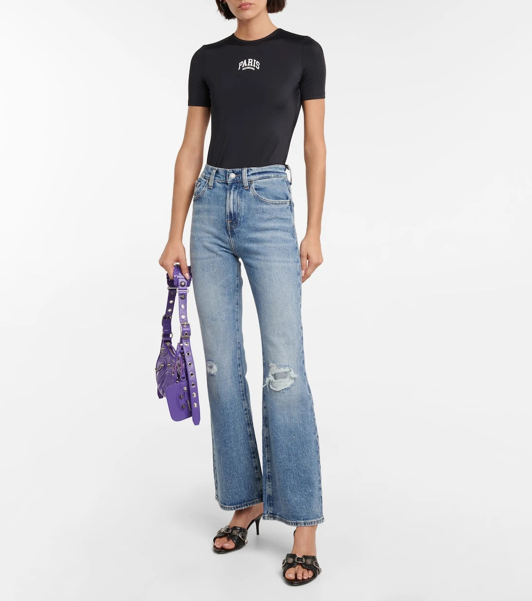 7 For All Mankind - Riley Sneaker Boot cotton jeans