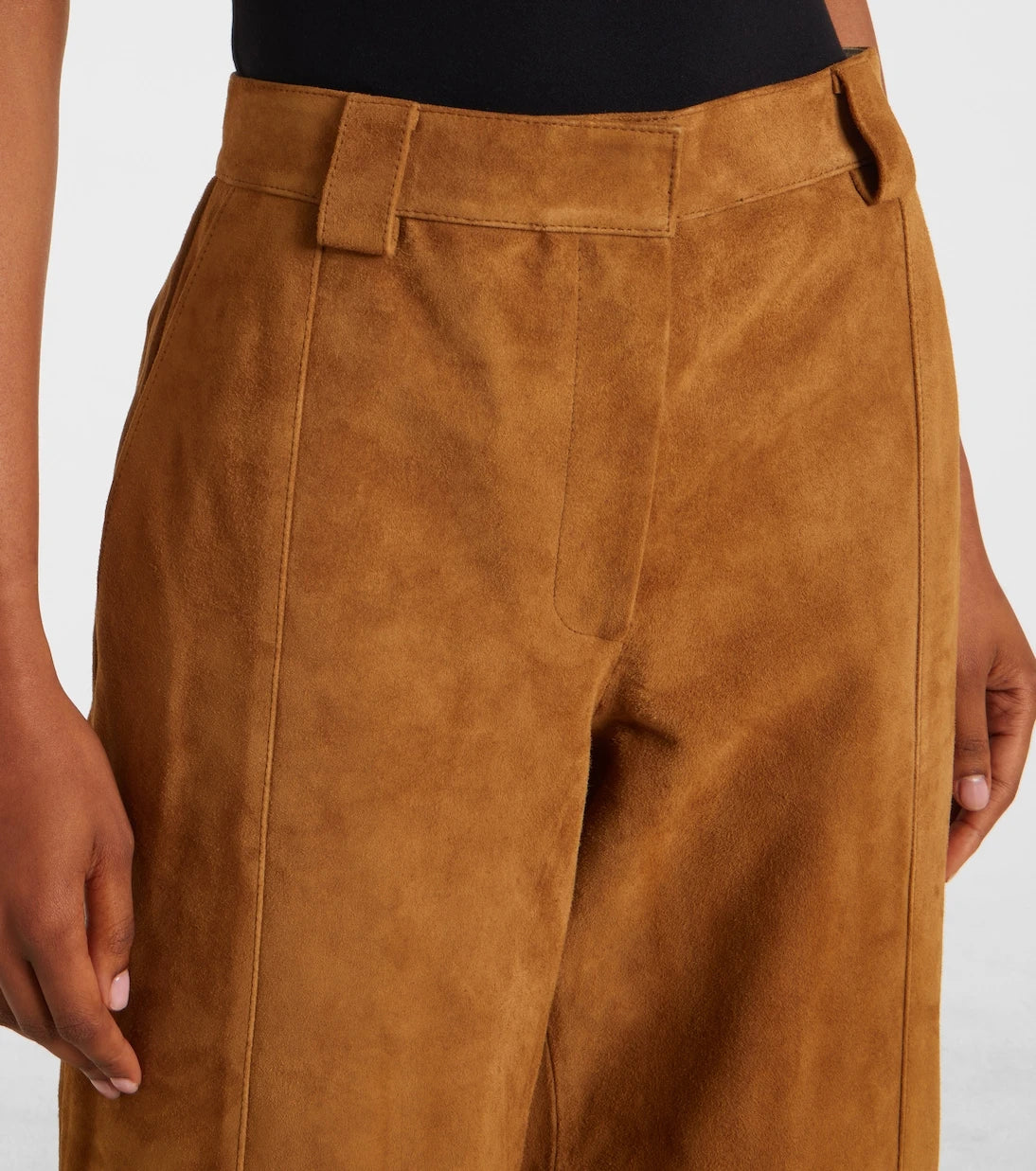 Tory Burch - Suede wide-leg pants