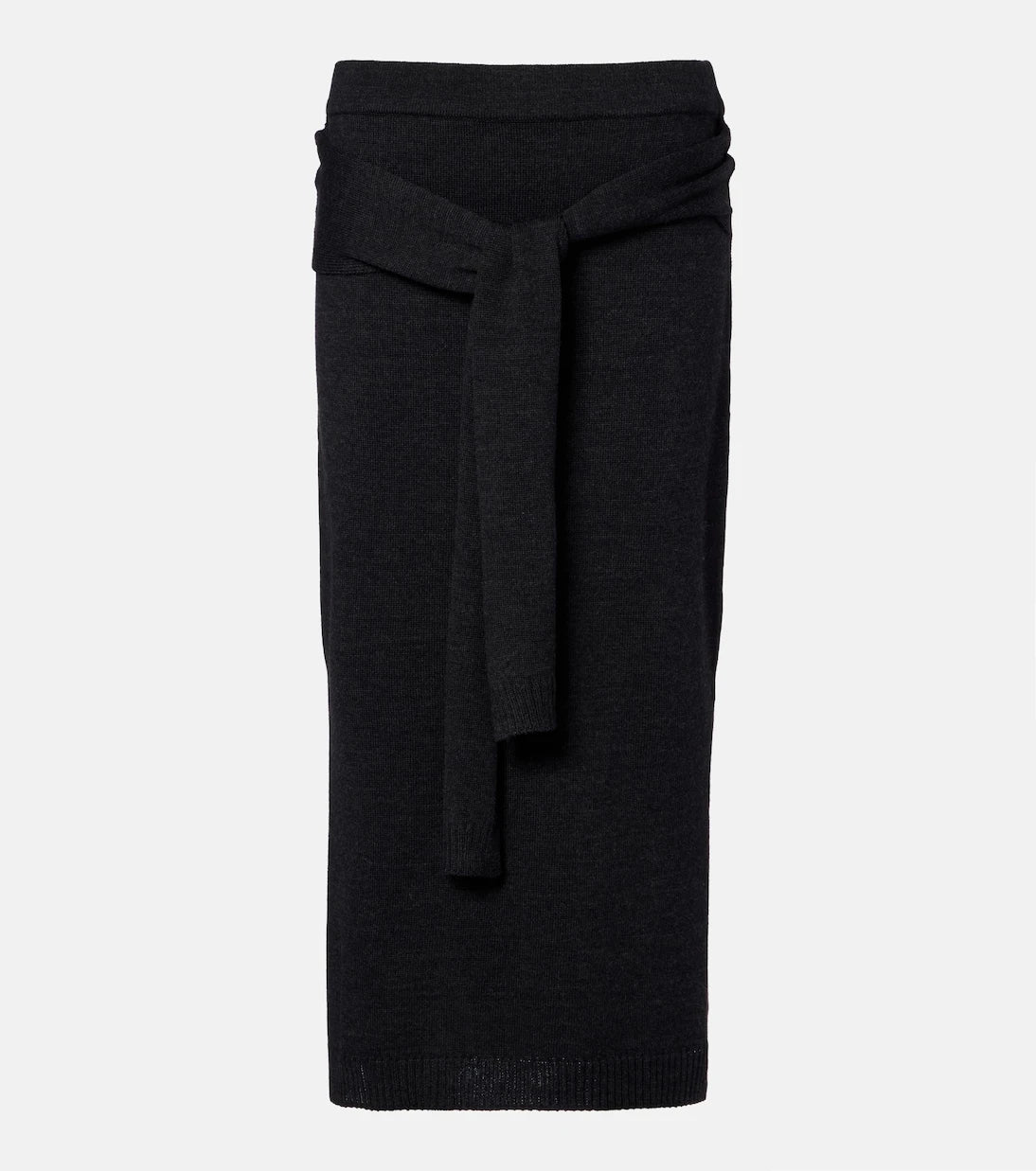 Lemaire - Wool-blend midi skirt