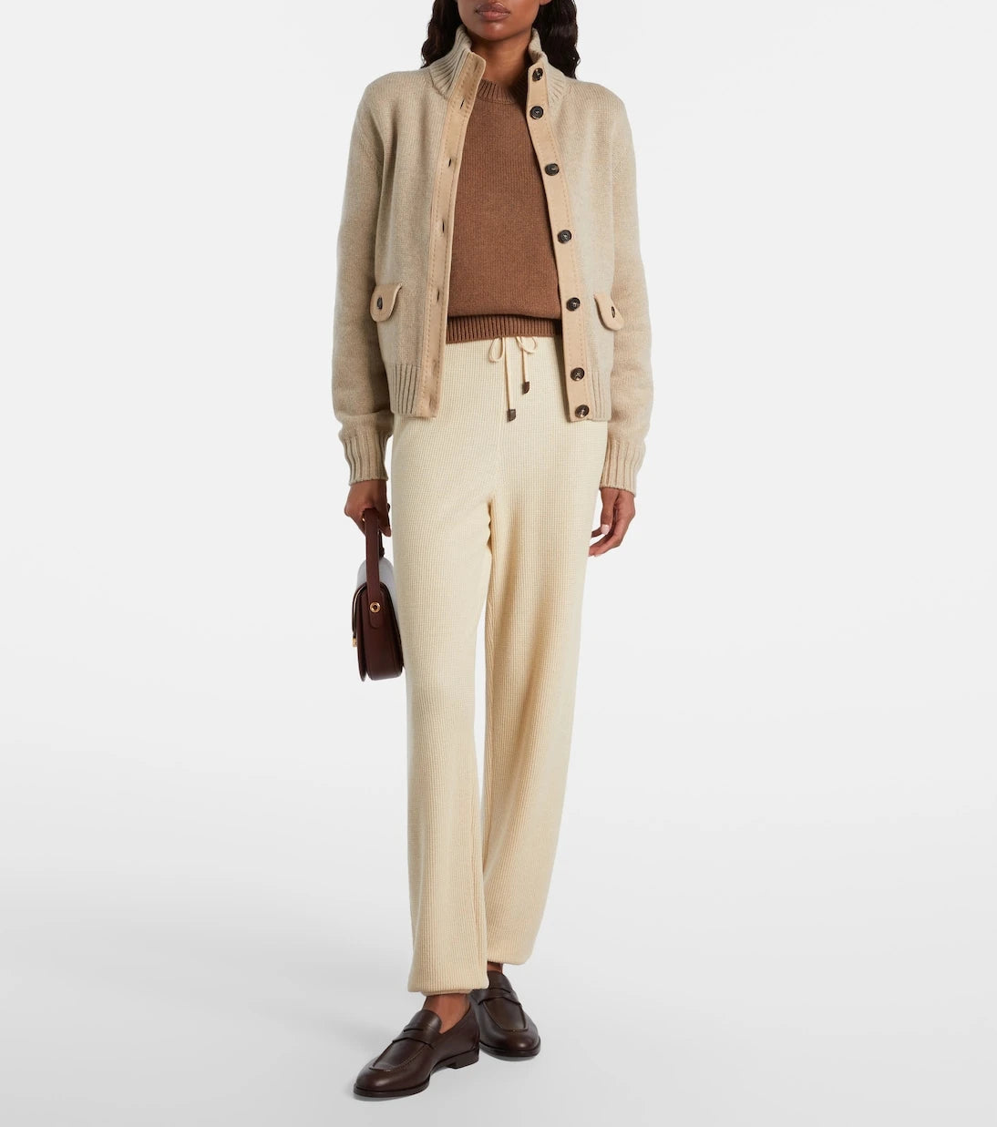 Loro Piana - Acacia cashmere and silk sweatpants