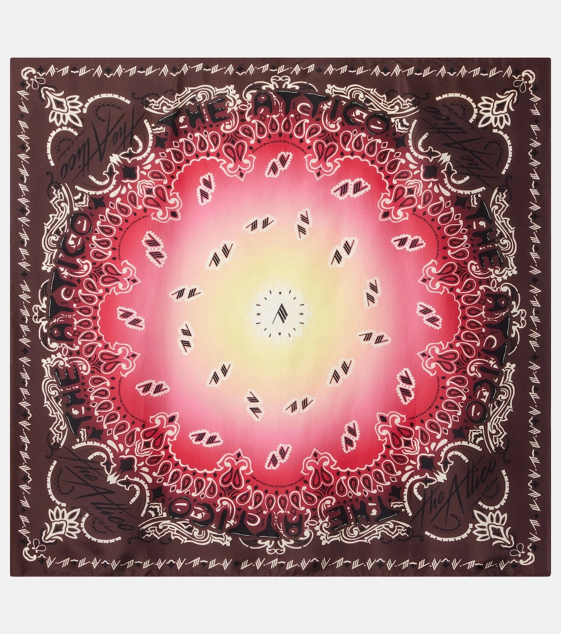 The Attico - Printed silk scarf