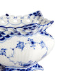 Blue Fluted Full Lace Sugar Bowl (9cm)