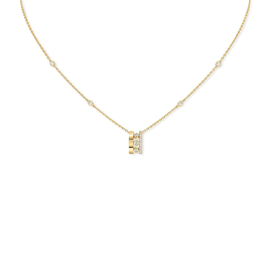 Yellow Gold and Diamond Move Romane Necklace