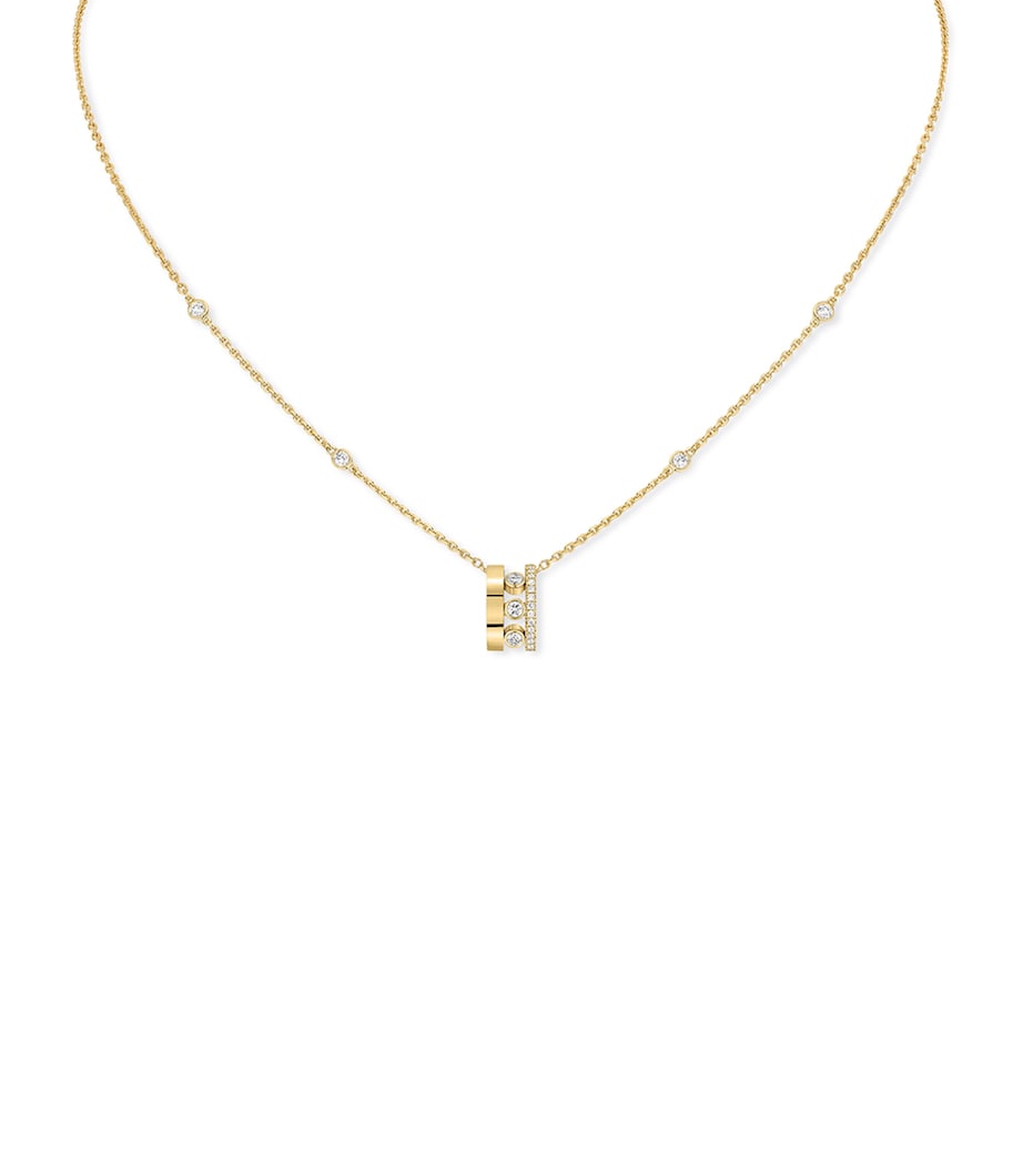 Yellow Gold and Diamond Move Romane Necklace