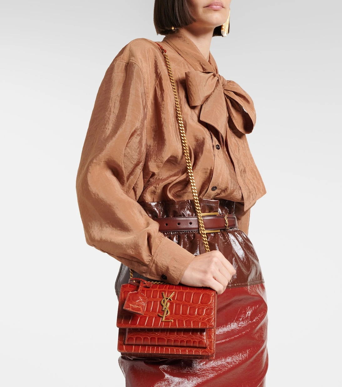 Saint Laurent - Sunset Small leather crossbody bag