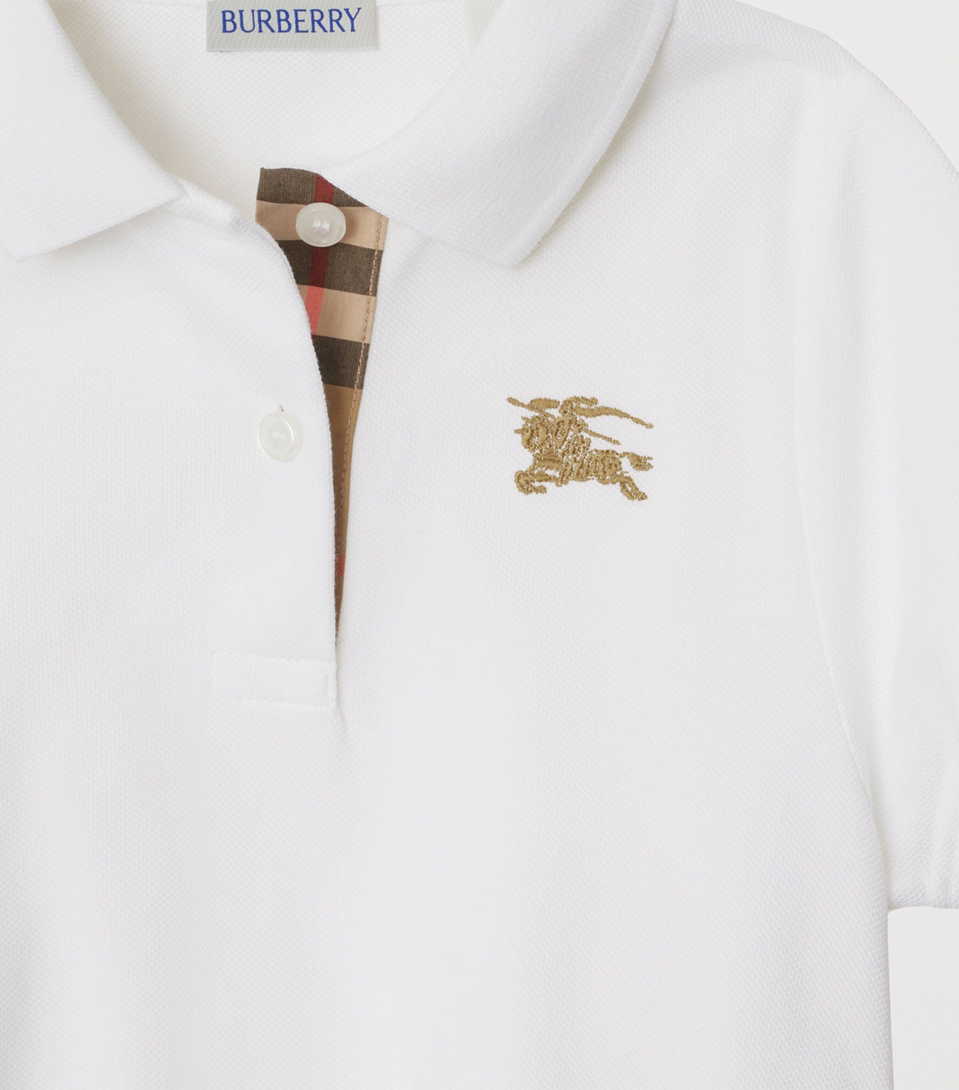 Burberry Kids Cotton EKD Polo Dress (3-12 Years)
