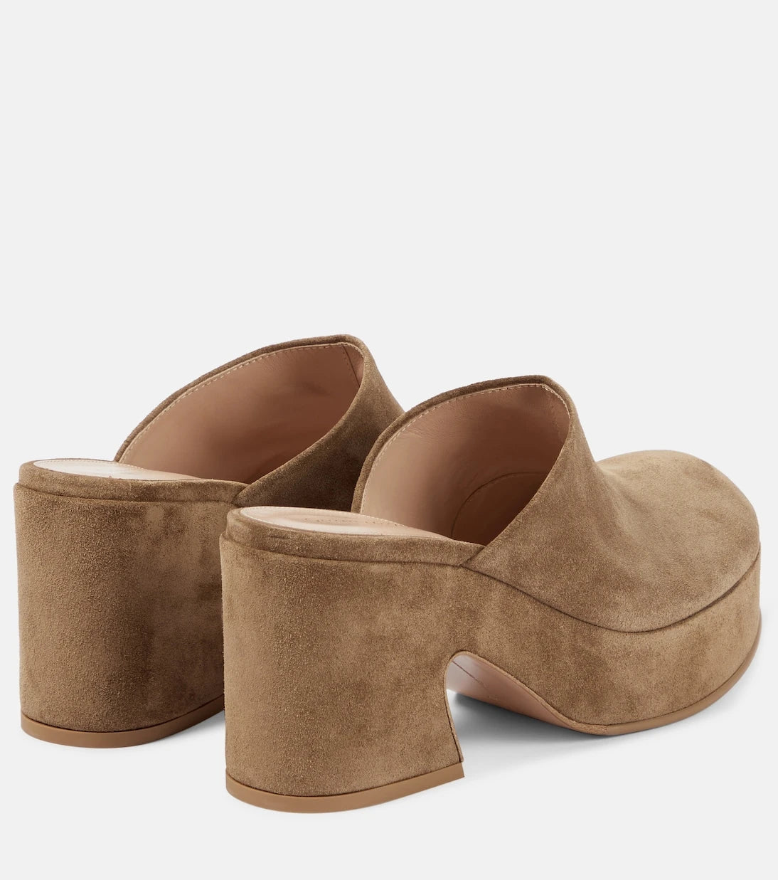 Gianvito Rossi - Lyss suede platform mules
