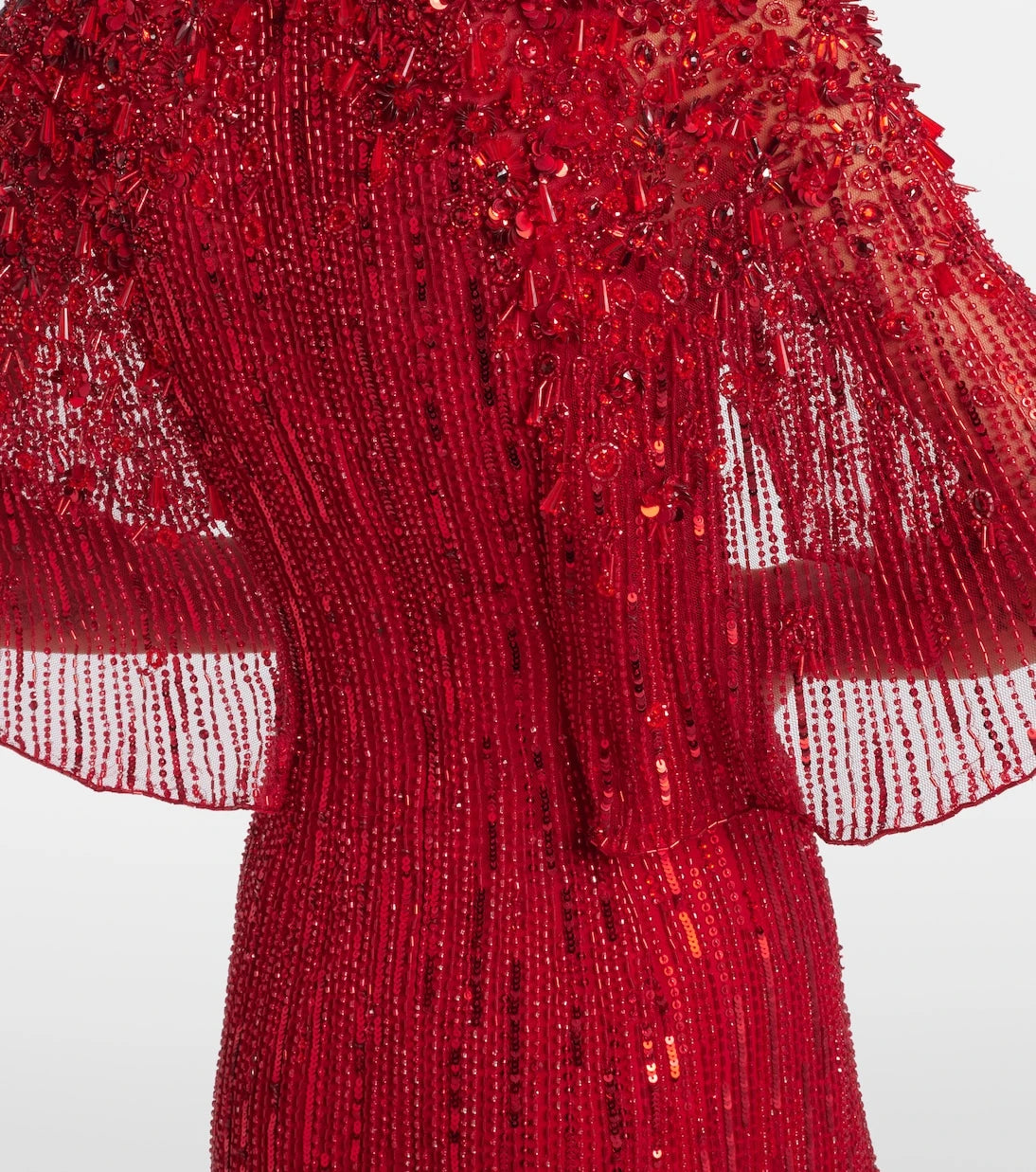 Jenny Packham - Violetta embellished caped gown