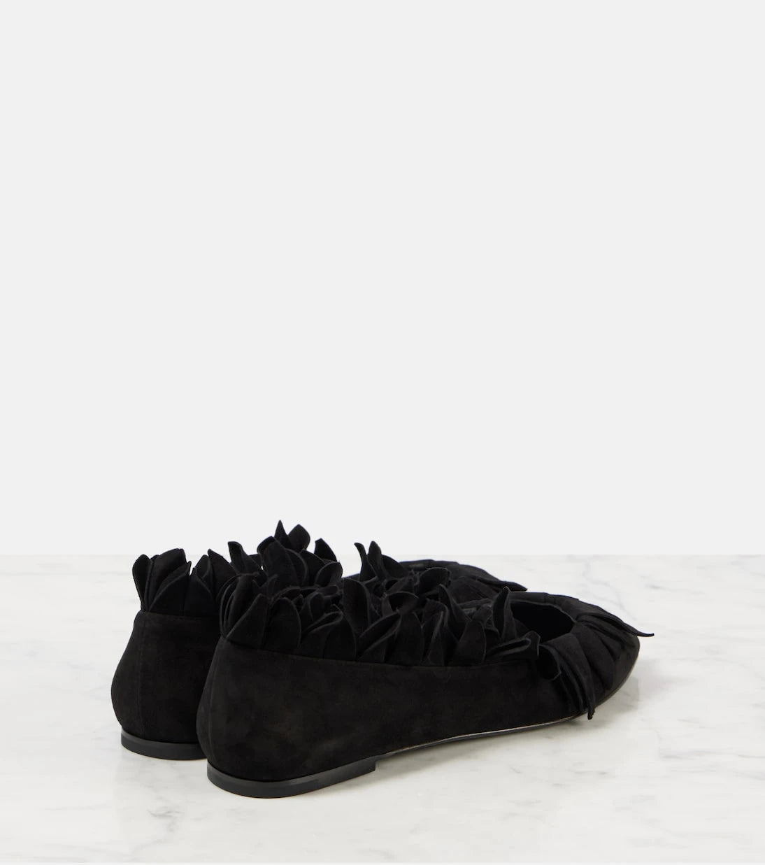 Alaïa - Petal suede ballet flats