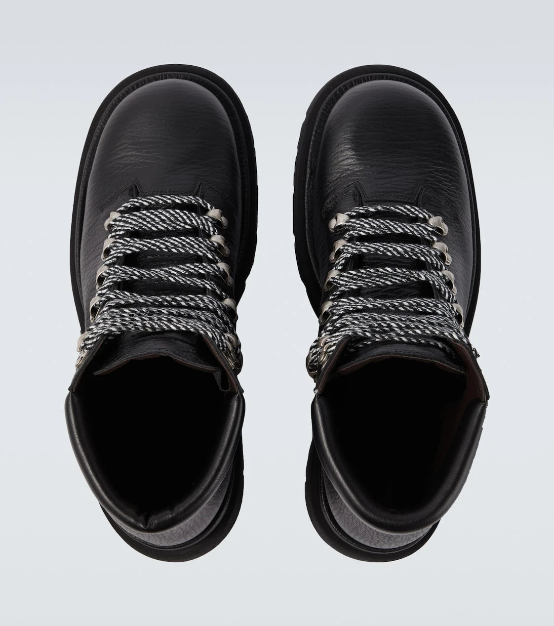 Bottega Veneta - Lug leather lace-up boots