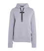 Purple Cotton-Blend Focus Tech Hoodie