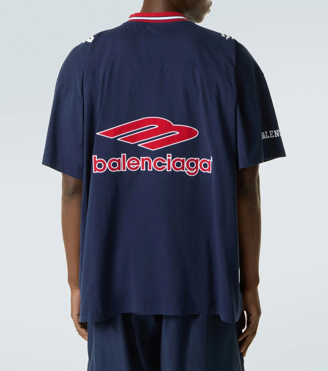 Balenciaga - Logo oversized cotton jersey T-shirt