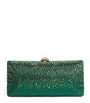 Green Silk Crystal Clutch Bag