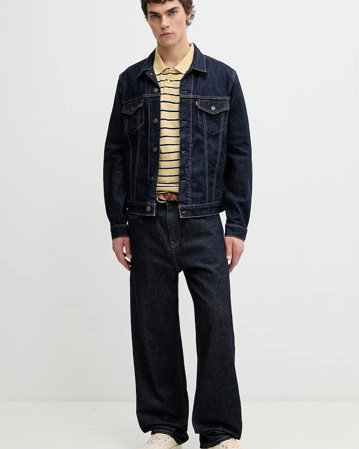 Levi's тениска с яка мъжка от памук LEVIS HM