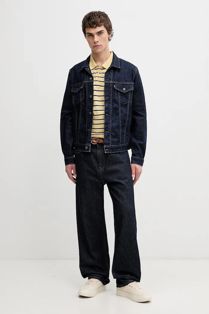 Levi's тениска с яка мъжка от памук LEVIS HM