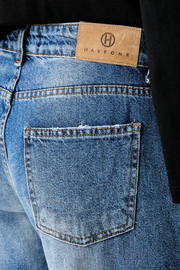 Haveone straight kadın jean