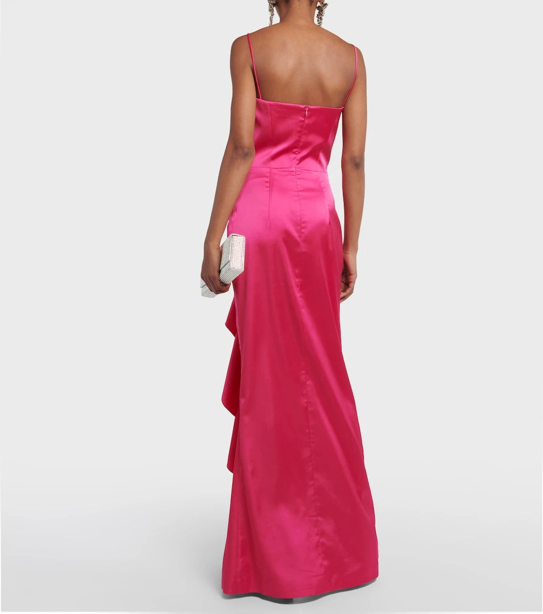 Rasario - Draped corset satin gown
