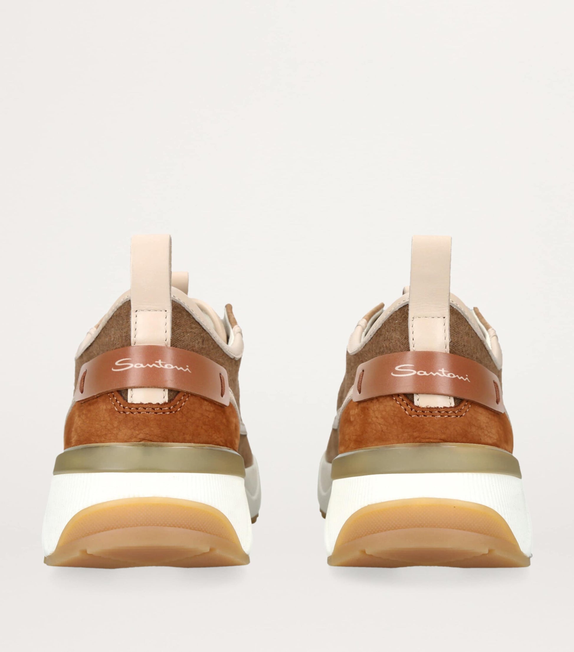 Leather Yoko Slip-On Sneakers BROWN