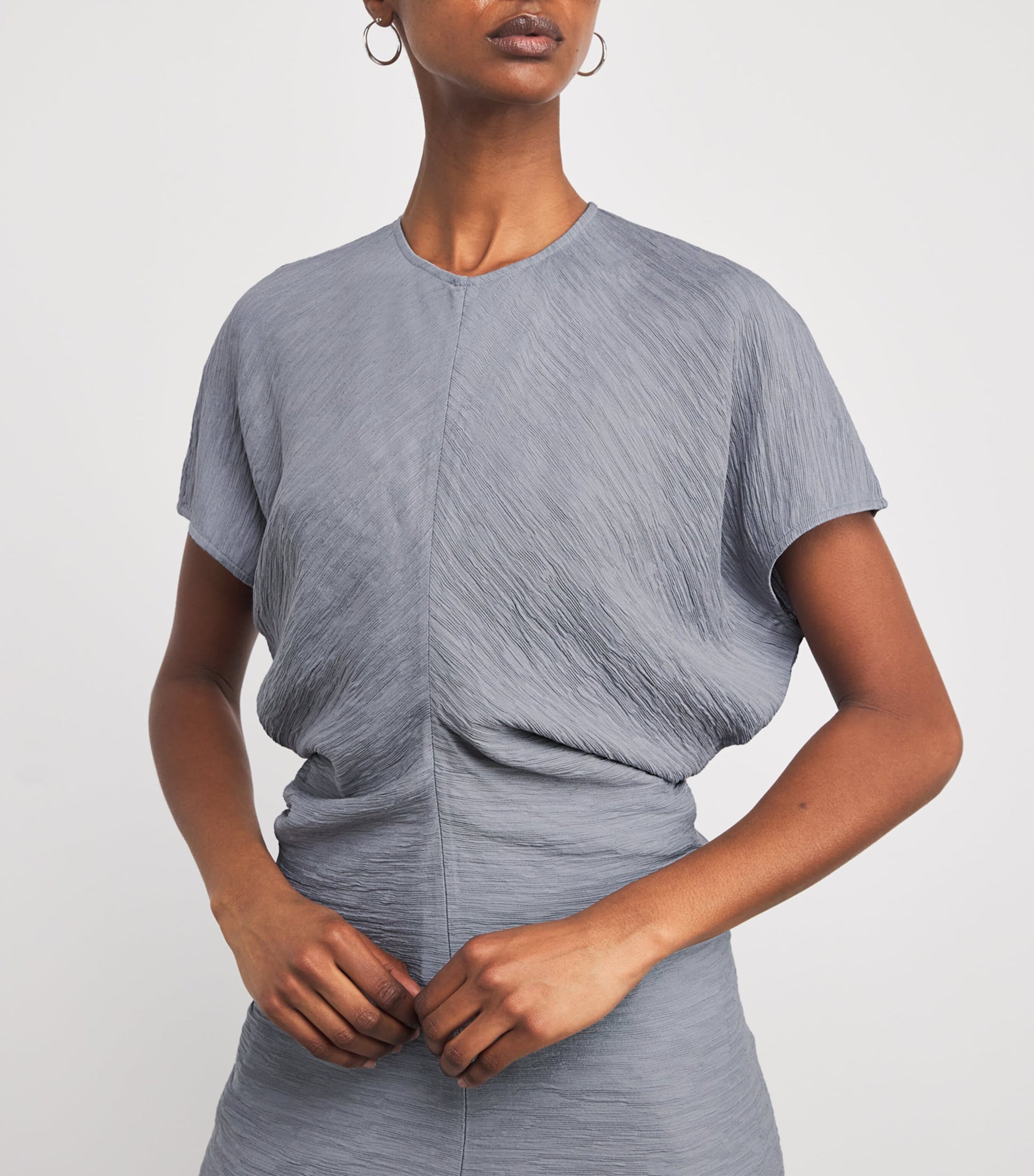 Toteme Blue Slouch-Waist Maxi Dress