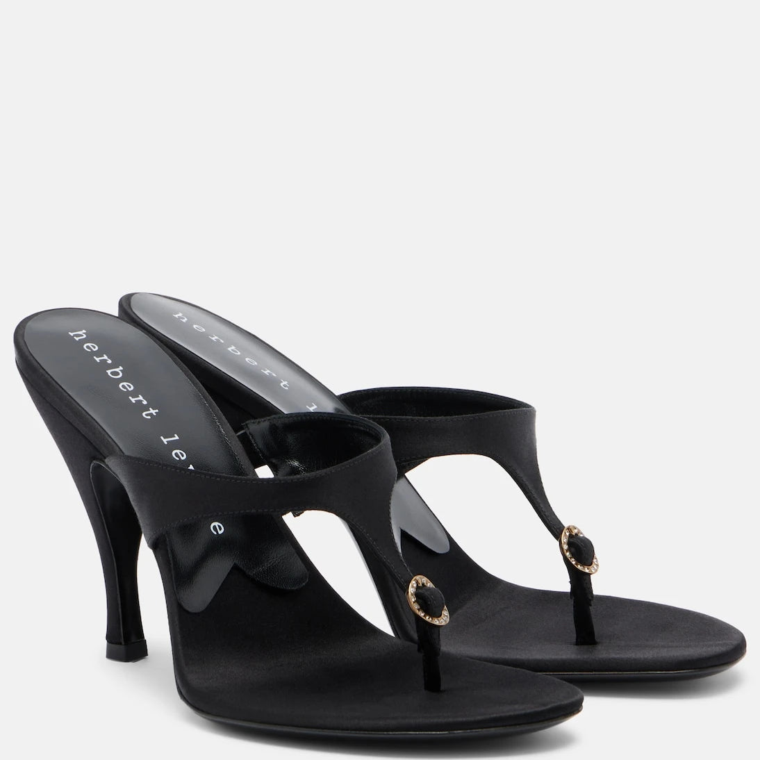 Herbert Levine - Kiss And Tell satin thong sandals
