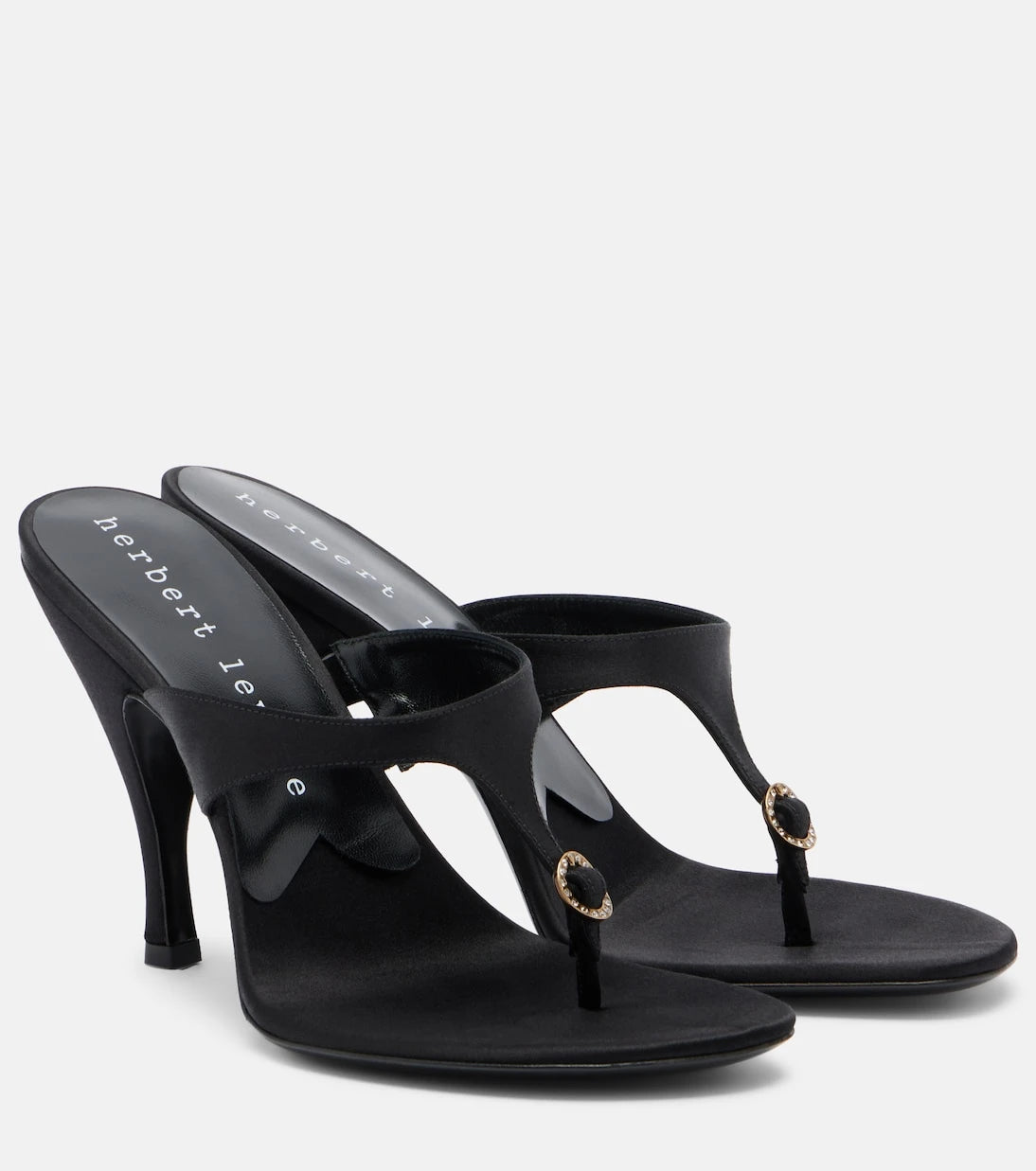 Herbert Levine - Kiss And Tell satin thong sandals