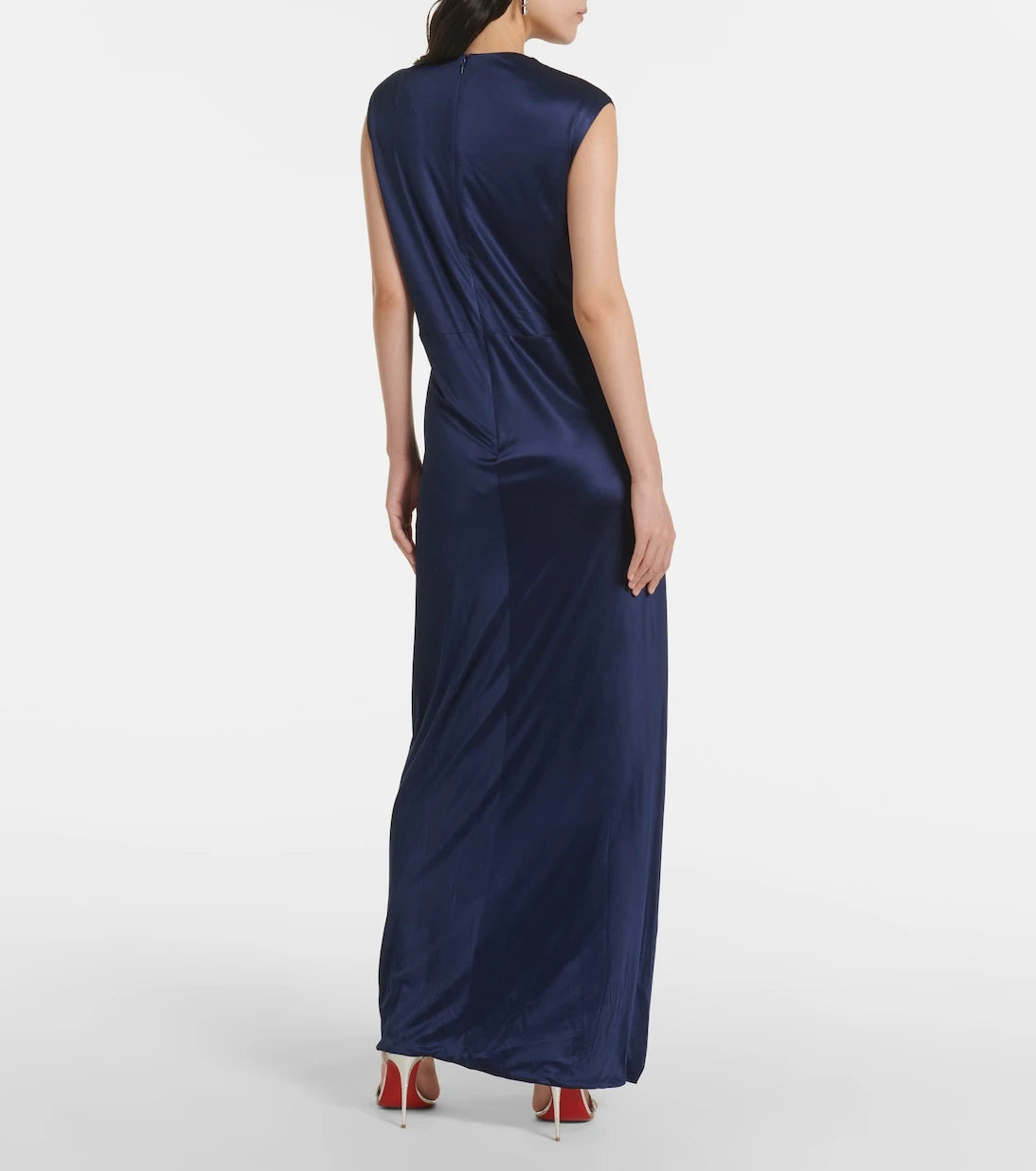 Costarellos - Indra gathered jersey gown
