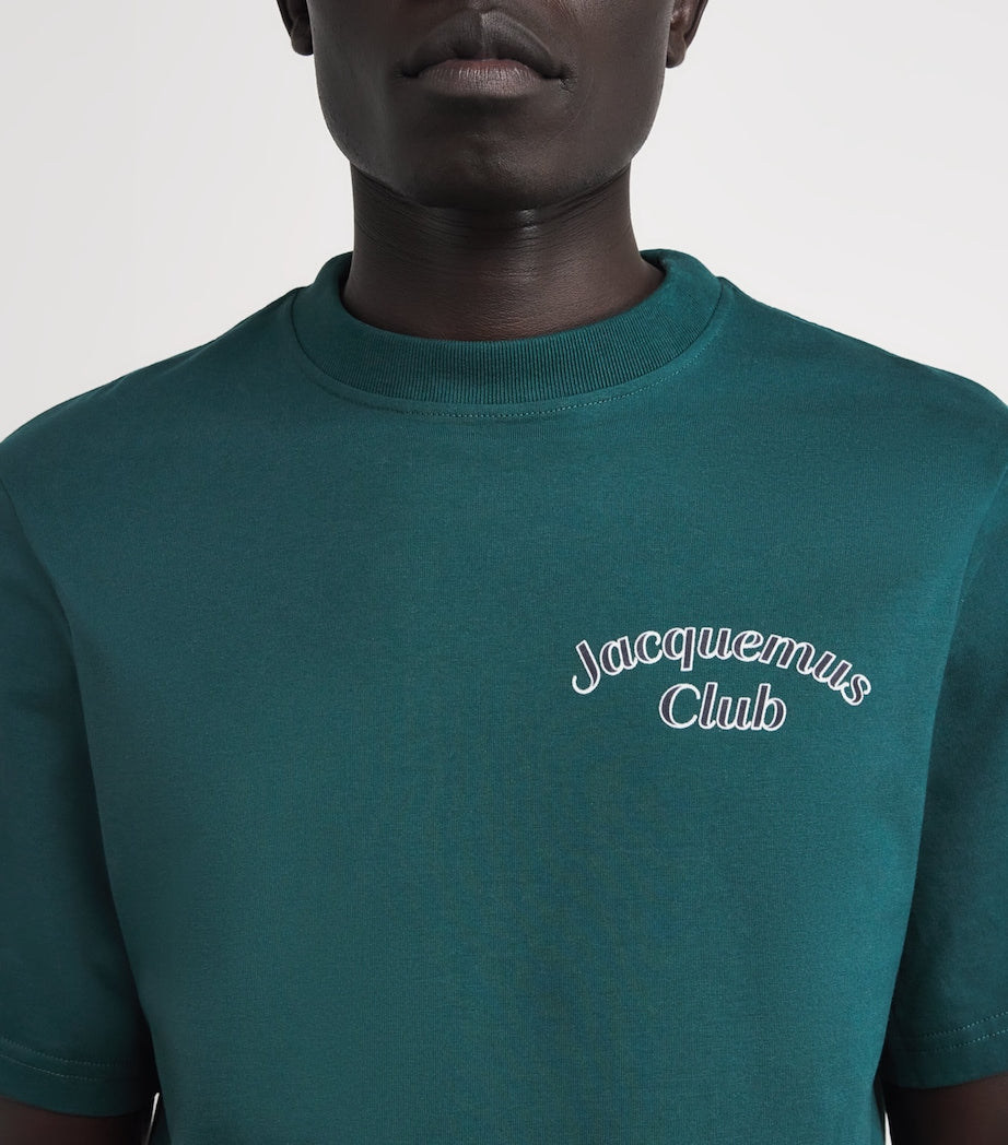 Cotton Embroidered Club T-Shirt