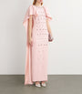 Crystal-Embellished Emory Cape Gown