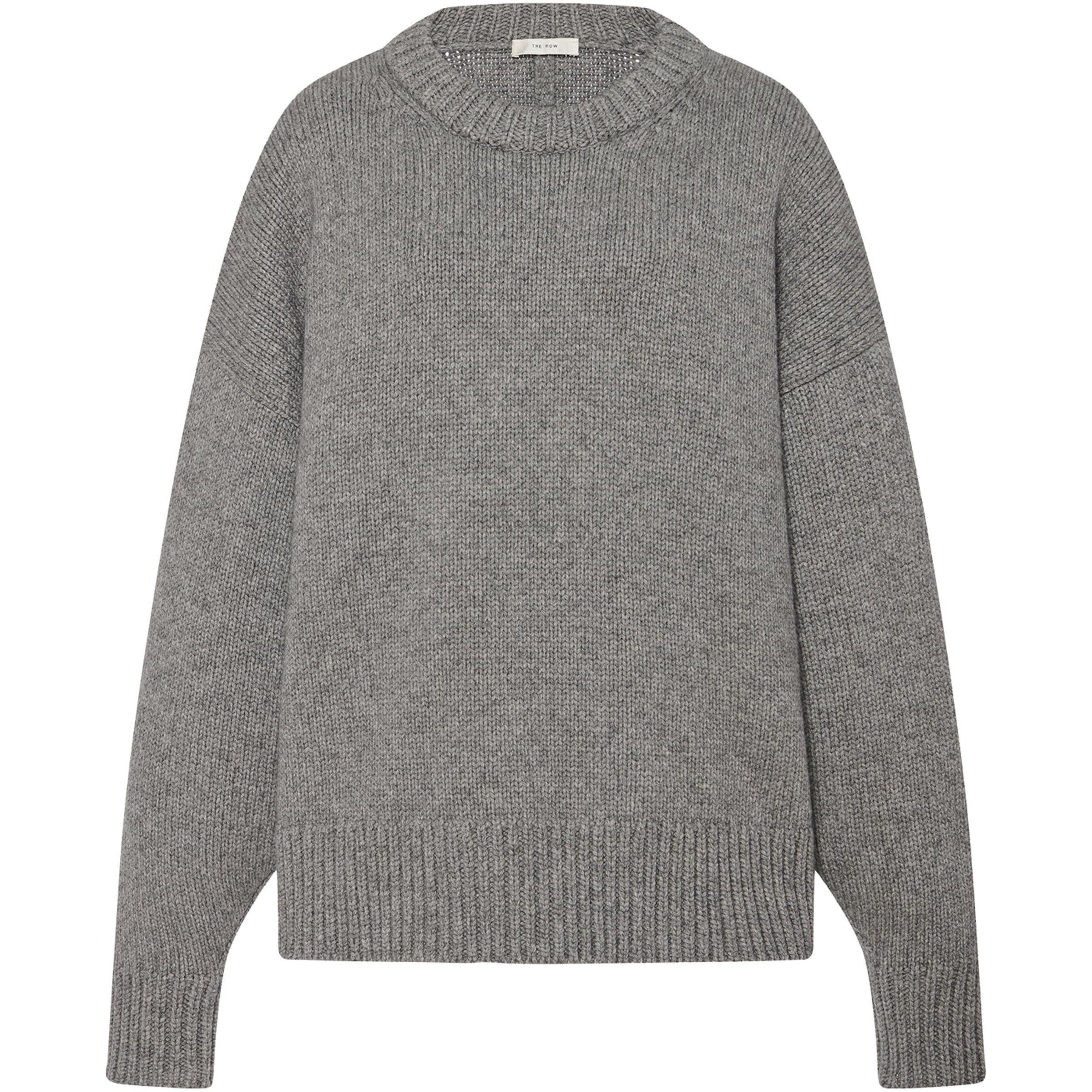 The Row Grey Ophelia Wool-Cashmere Sweater