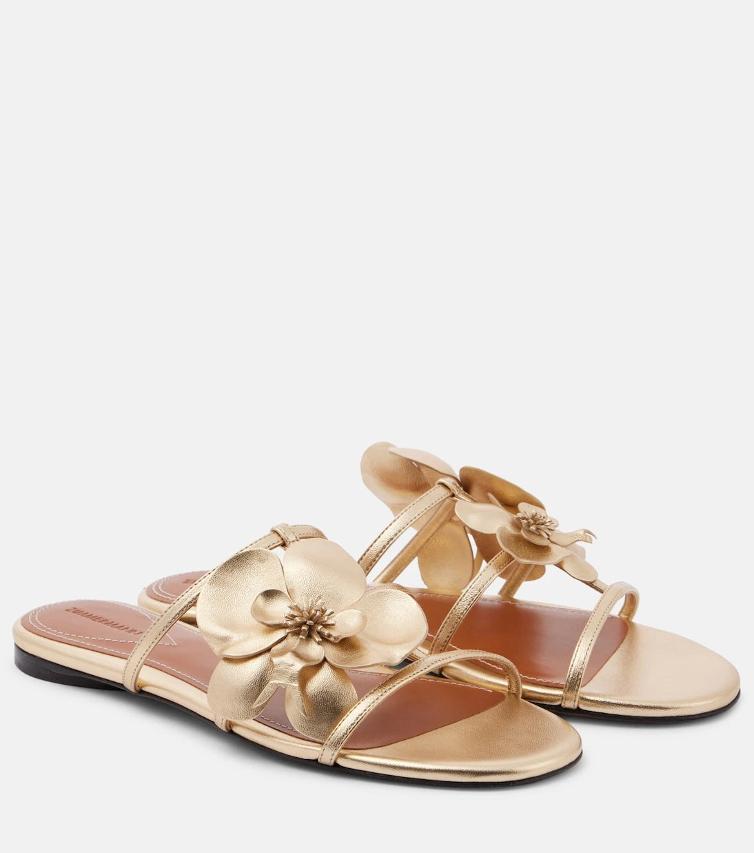 Zimmermann - Orchid metallic leather sandals
