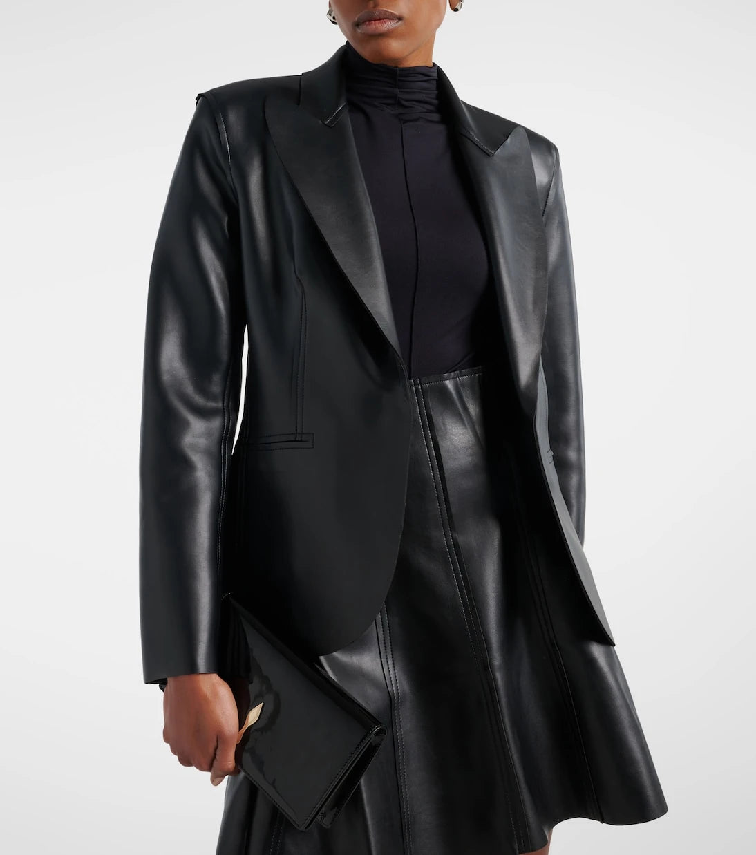 Norma Kamali - Tek sıra düğmeli blazer