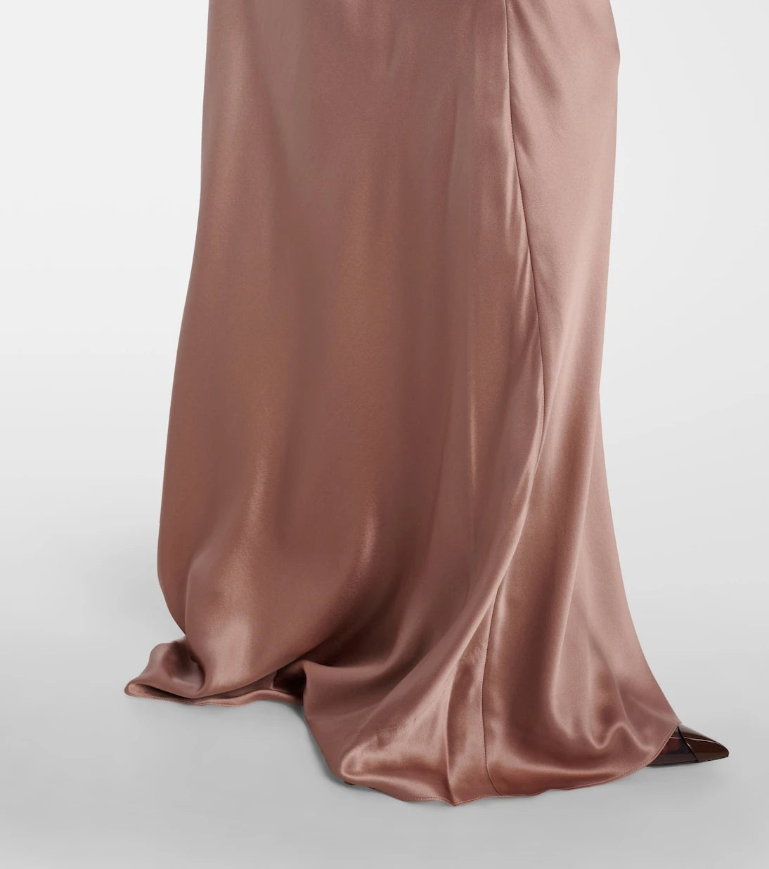 The Sei - Ruched strapless silk satin corset dress