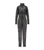 Givenchy Black Mesh Logo Jumpsuit