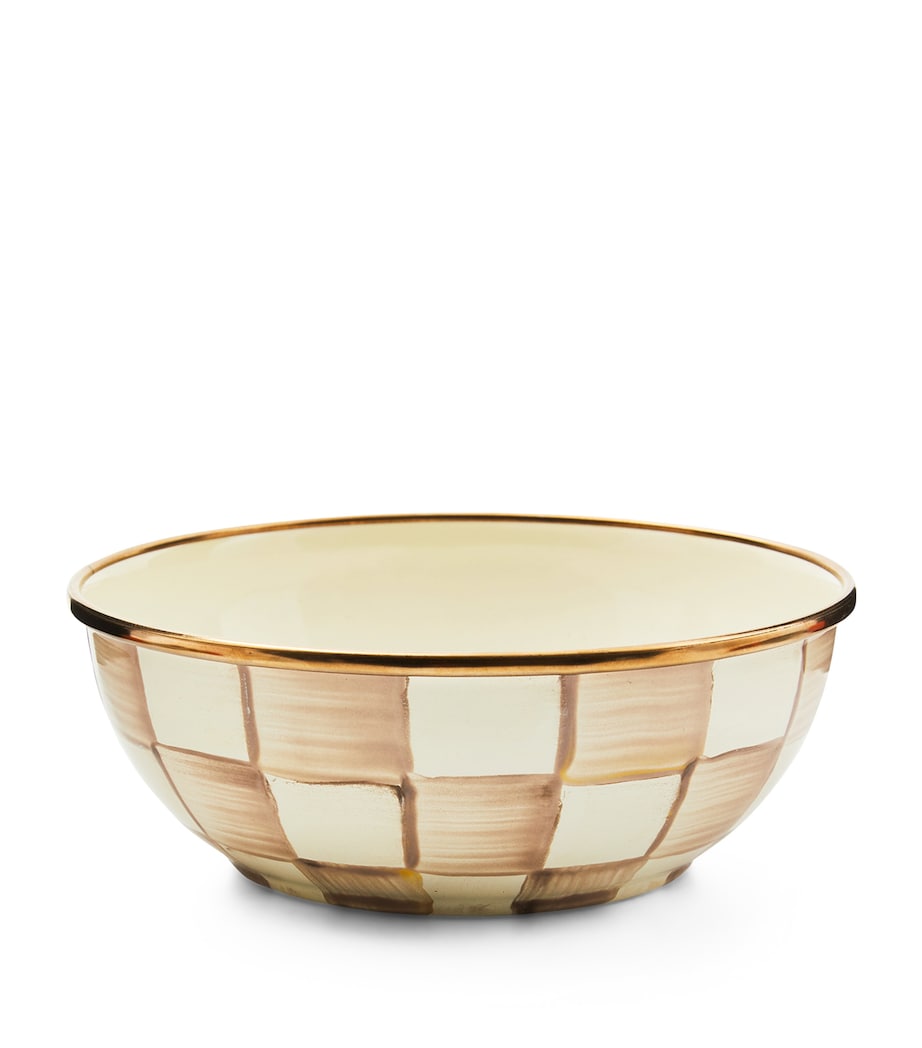 Mocha Check Everyday Bowl (15cm)