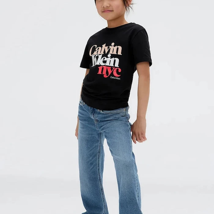 Детски дънки Calvin Klein Jeans HR WIDE LEG