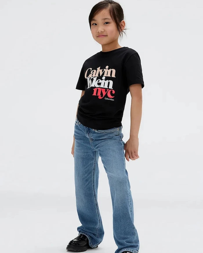 Calvin Klein Jeans HR WIDE LEG Çocuk Kot Pantolon