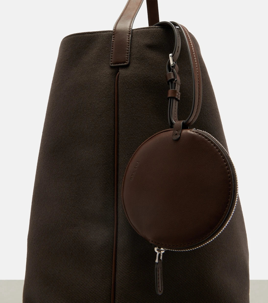 The Row - N/S Park Large canvas and leather tote bag