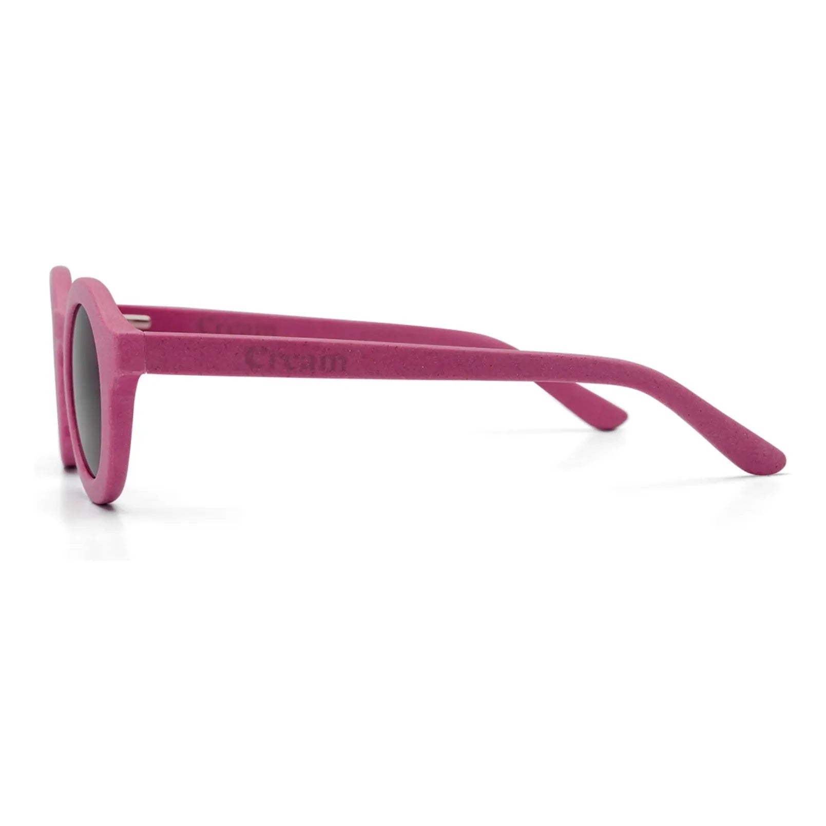 Cream - Round Sunglasses | Raspberry Red