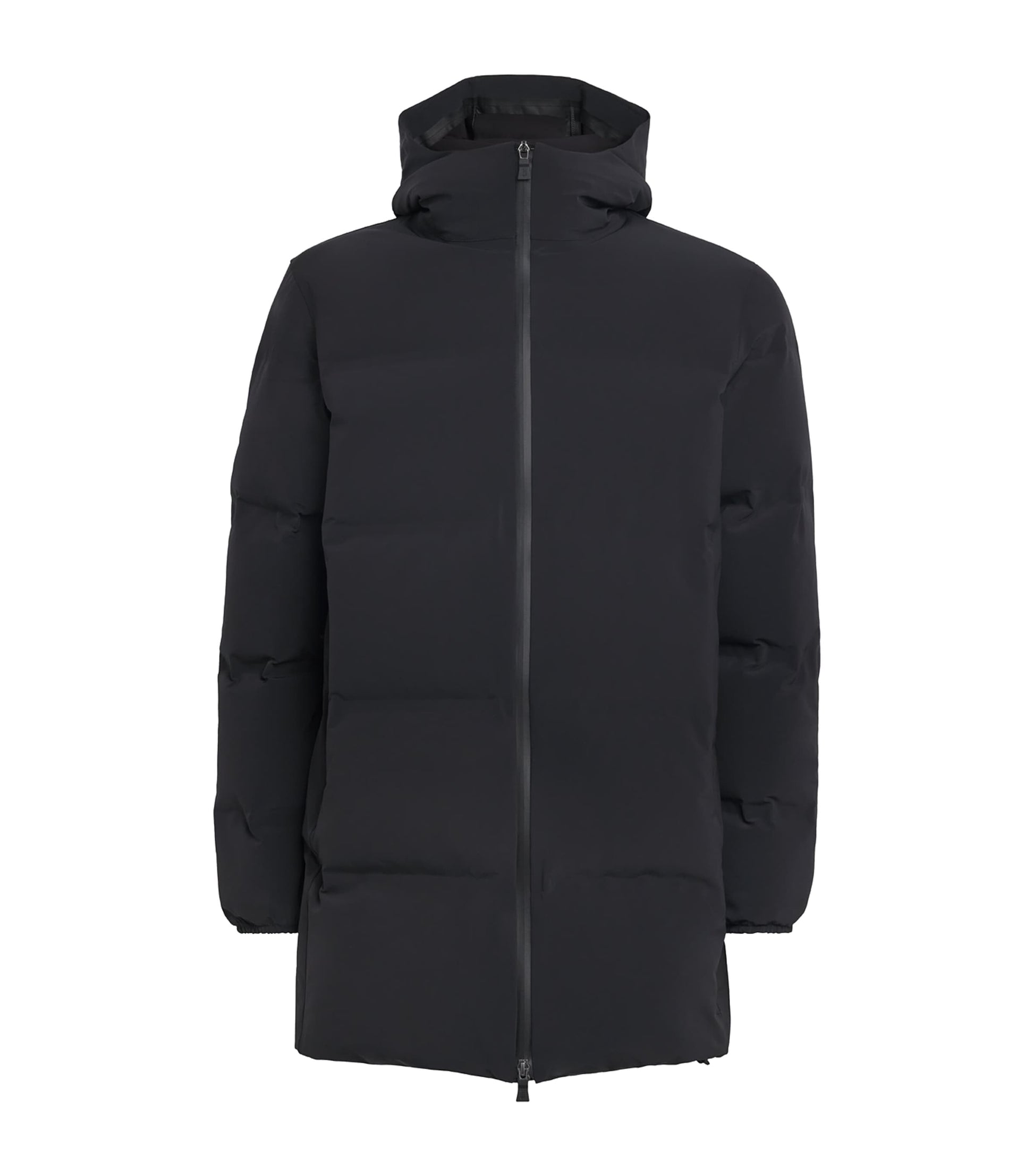 Black Down Hybrid Puffer Coat