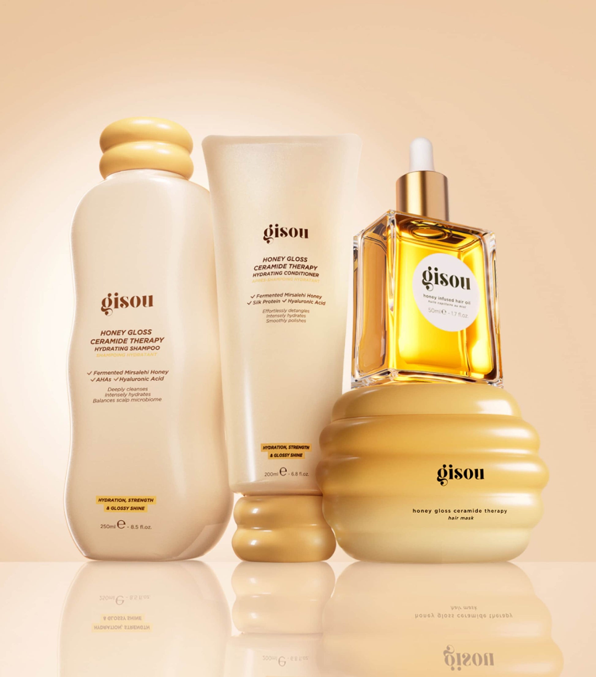 Honey Gloss Ceramide Therapy Hydrating Shampoo (250ml)