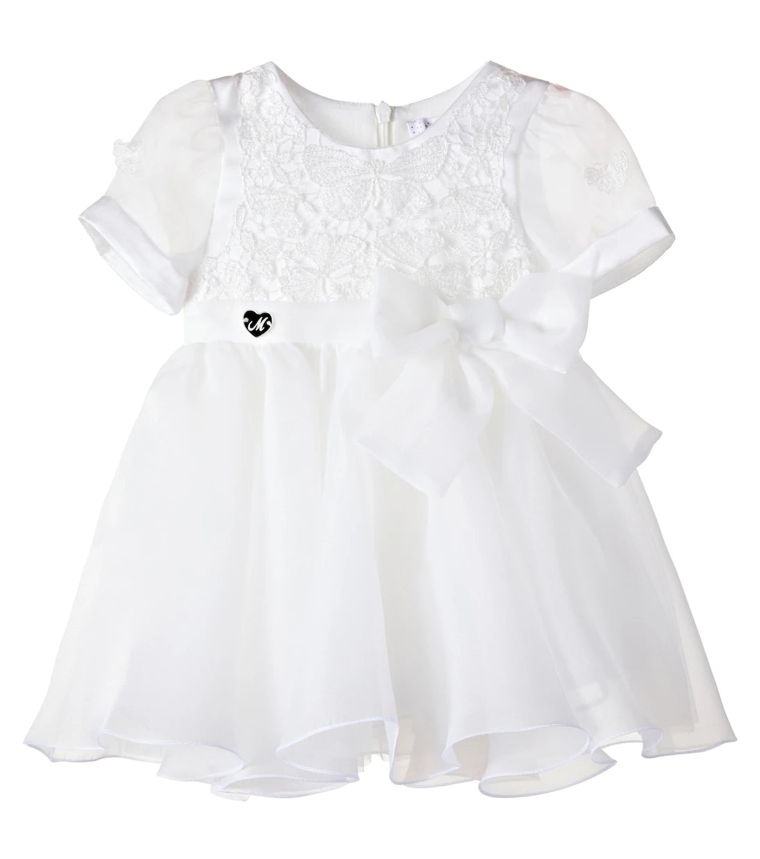 Monnalisa - Baby lace-trimmed dress
